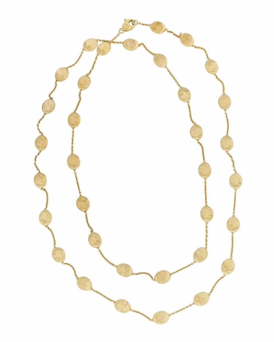 Siviglia 18k Gold Long Station Necklace, 36"L